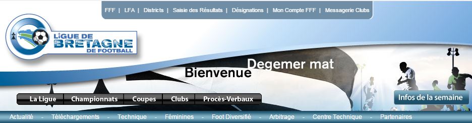 Site Ligue de Bretagne