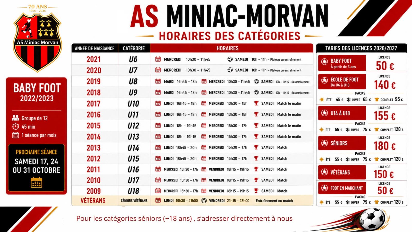 Séances Entrainement
